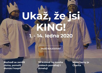 Tříkrálová sbírka dostala ke svým dvacetinám nové webovky