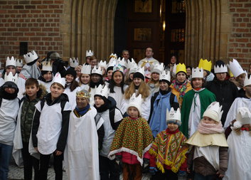 Hradeckým koledníkům dal požehnání na cestu generální vikář Jan Paseka