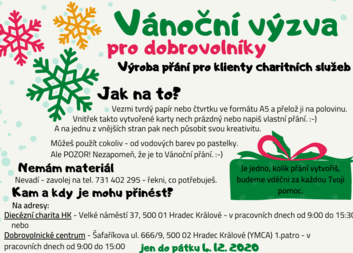 Vánoční výzva pro dobrovolníky