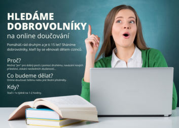 Hledáme dobrovolníky na online doučování