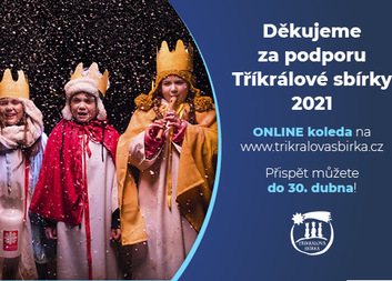 Výtěžek Tříkrálové sbírky překročil 10 miliónů korun, online koleda běží dál. Děkujeme!