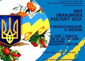 Dny ukrajinské kultury 2021 v Hradci Králové už tuto sobotu