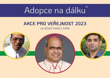 Charita zve na setkání s indickým biskupem a besedy o Adopci na dálku