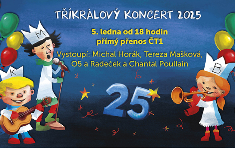 Tříkrálová sbírka 2025 - dárcovská SMS, koncert Tříkrálová sbírka 2025 - dárcovská SMS, koncert